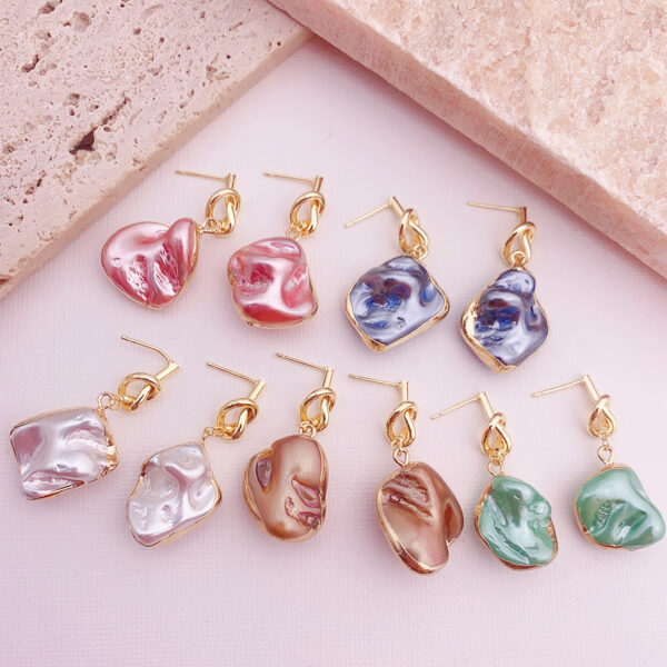 Wholesale Baroque Special Shape Pearl Earrings