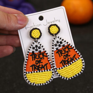 Pair of Halloween Trick or treat drop earrings