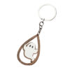 Wholesale Halloween Ghost Bat Pumpkin Candy Water Drop Wooden Keychain
