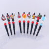 Wholesale Cartoon Christmas Silicone Handmade Plastic Beaded Pen