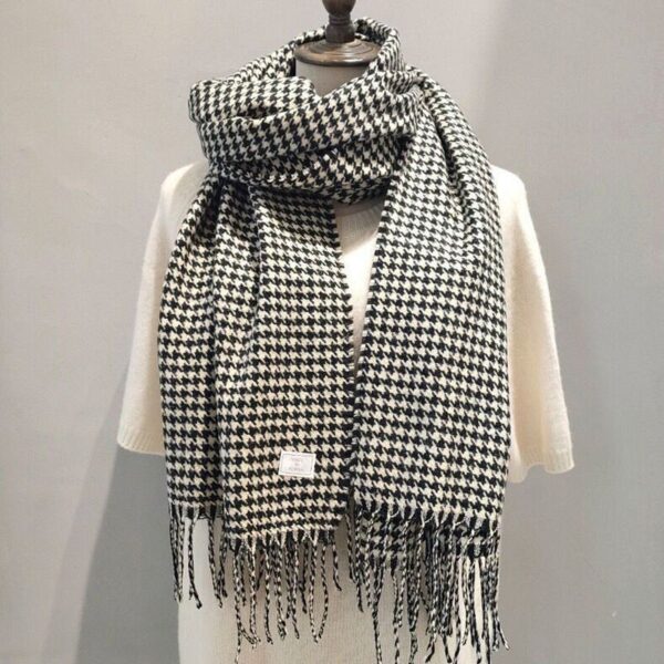 Wholesale Thickened Imitation Cashmere Thousand Bird Pattern Scarves