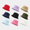 Wholesale Cotton Simple Solid Color Bucket Hat
