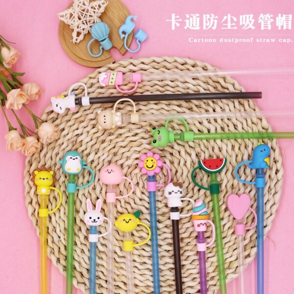 Wholesale 8/10mm Large-diameter Cactus Silicone Straw Caps