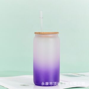 16OZ single layer gradient purple / 401-500ml