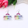 Wholesale Teacher's Day Acrylic Earrings