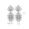 Wholesale Crystal Diamond Flower Earrings Earrings