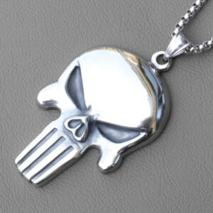 Skull ghost + stainless steel chain