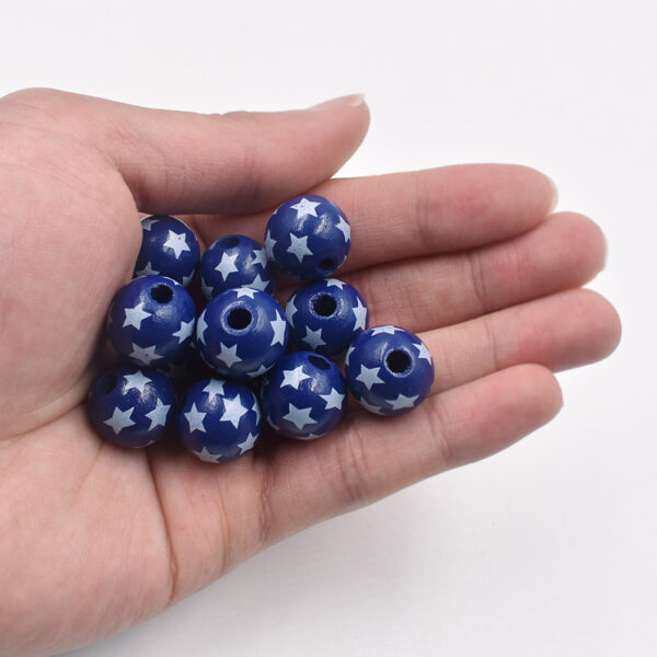 O1CN01hwRjzE1VTZtrFcamY_2268362654-0-cib Wholesale Printed Pentagram Independence Day Wooden Beads