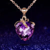 Wholesale Heart Shaped Stone Alloy Necklaces