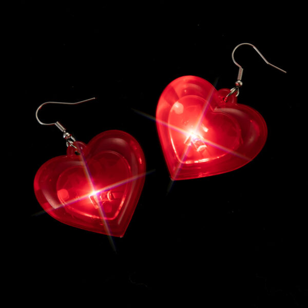 O1CN01hxNaGh21aVkiiXWnF_934707001-0-cib Wholesale Valentine's Day Series LED Lights, Heart-shaped Luminous Plastic Earrings