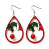Wholesale Wooden Christmas Earrings