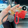Wholesale Clay Inlaid Diamond Love Key Chain