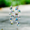 Wholesale Bead Curtain Long Water Drop Tassel Crystal Earrings