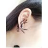 Wholesale Black Spider Alloy Earrings