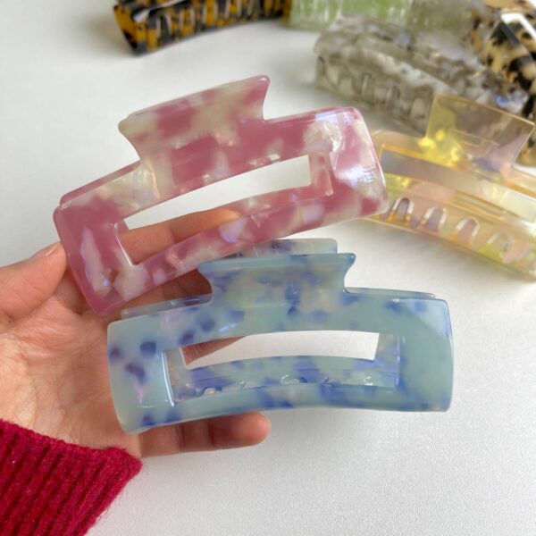 Wholesale Vintage Acetate Leopard Print Large Gripper Clip