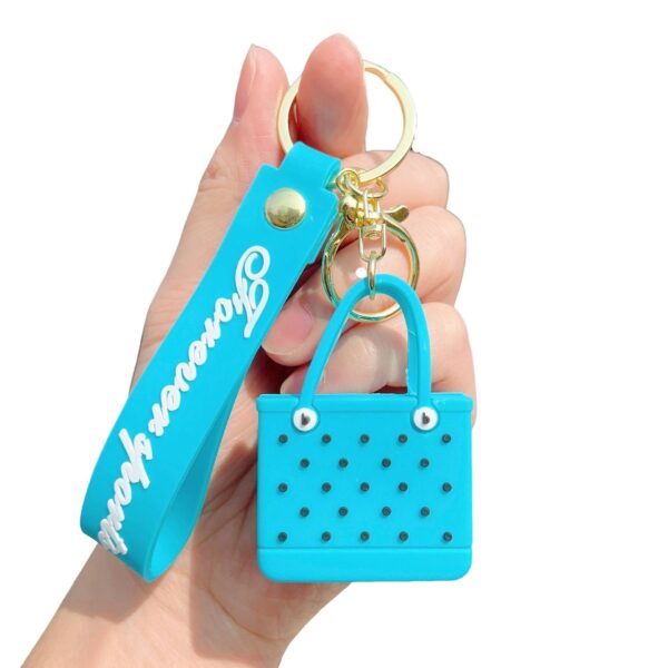 Wholesale Silicone Beach Hole Bag Keychain
