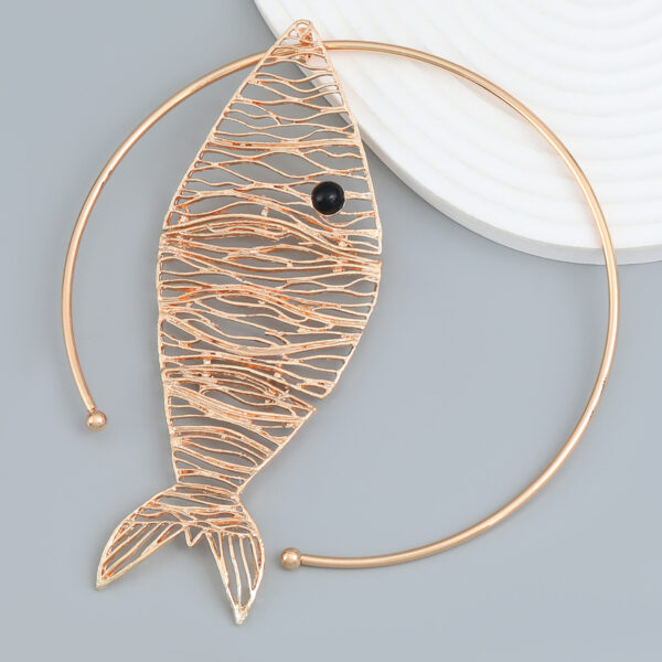 Wholesale Alloy Small Fish Pendant Earrings