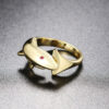 Wholesale Copper Gold Plated Shark Ring