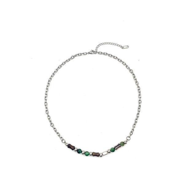 Wholesale Fashion New Chinese Colorblock Retro Hip-Hop Necklace