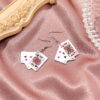 Wholesale Playing Card Alloy Earrings