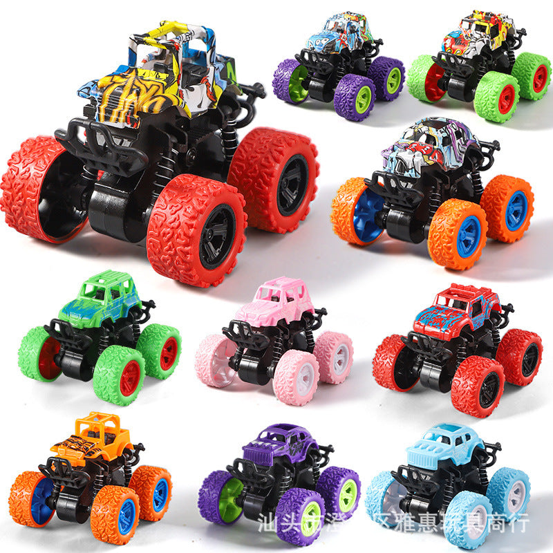 Wholesale of Chilen's Toys, Four-wheel ive Inertia Stunt Plastic O-road Vehicles