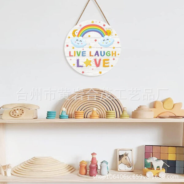 Wholesale Wooden Rainbow Circular Wall Listing