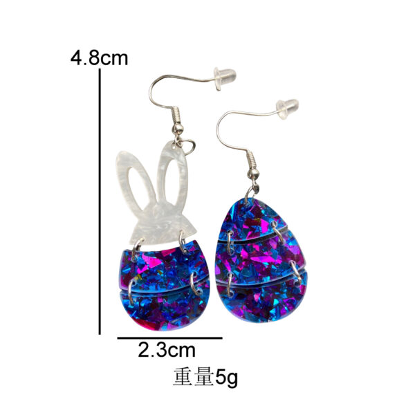O1CN01i6rm9v1ZFcbESm1Kx_1794553165-0-cib Wholesale Easter Egg Little White Rabbit Acrylic Earrings