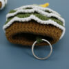 Wholesale Handmade Yarn Christmas Tree Hand Knitted Key Bag