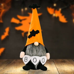Halloween BOO doll orange hat