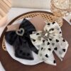 O1CN01i90YHY1wtgBE5z3Li_2215496206366-0-cib Wholesale Mesh Bow Side Clip Small Fragrant Printed Rhinestone Spring Clip