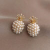 O1CN01iA0u9Z1yaYrCUT8va_2215209296595-0-cib Wholesale S925 Silver Needle Small Pearl Pineapple Stud Earrings