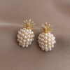 O1CN01iA0u9Z1yaYrCUT8va__2215209296595-0-cib Wholesale S925 Silver Needle Small Pearl Pineapple Stud Earrings