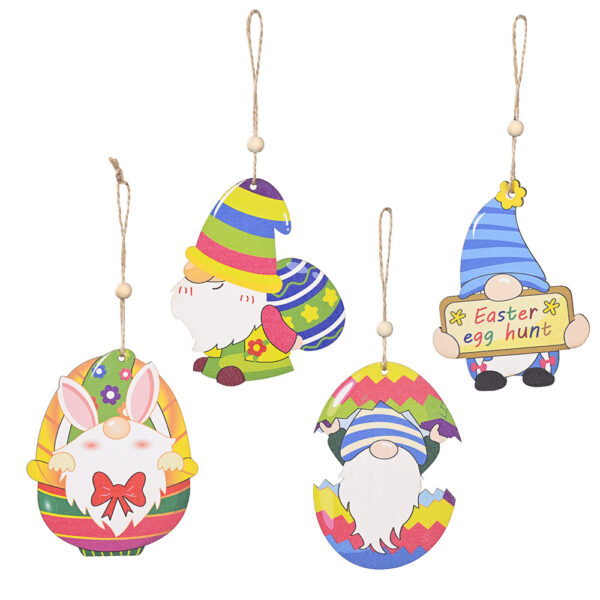 Wholesale of Easter Wooden Painted Printed Decorations