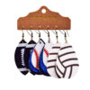 Wholesale Basketball Football Leather Earrings Set