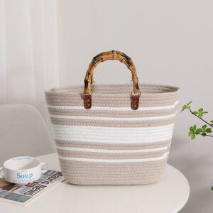 Cotton thread slub stick rice white stripe