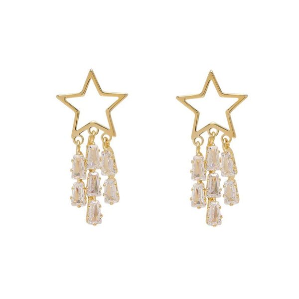 O1CN01iCLWrH1Wow4V0Gx2F_2905482836-0-cib Wholesale Star Tassel Copper Earrings