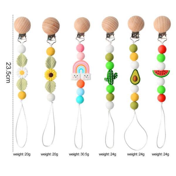 Wholesale Baby Handmade Pacifier Chain Silicone Baby Supplies