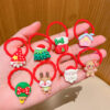 Wholesale Children's Cartoon Christmas Plastic Hair Ties