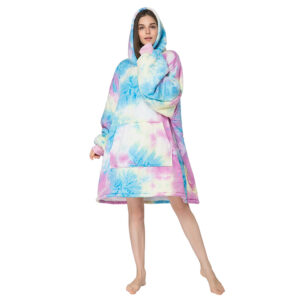 Pink Blue-Tie Dye / Free size