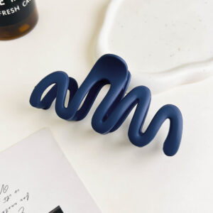 11cm wave-frosted sapphire blue / Metal