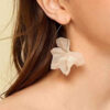 Wholesale Long Flower Alloy Earrings