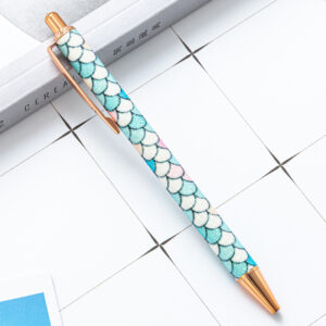 Bullet 1.0 / Blue and Green Fish Pattern (Rose Gold)