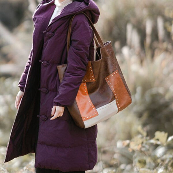 O1CN01iJSOUD1ojaZ2SgSsN_2215635735261-0-cib Wholesale Vintage Waxed Soft Leather Large Capacity Casual Tote Bag