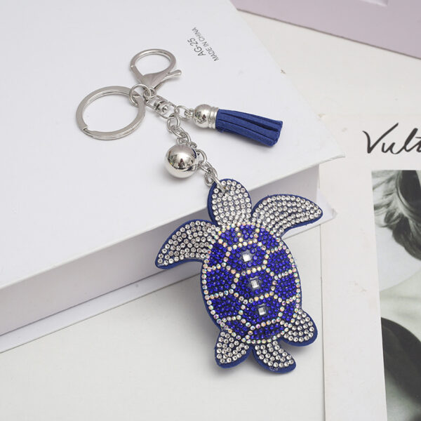 Wholesale Velvet Turtle Hot Diamond Keychains