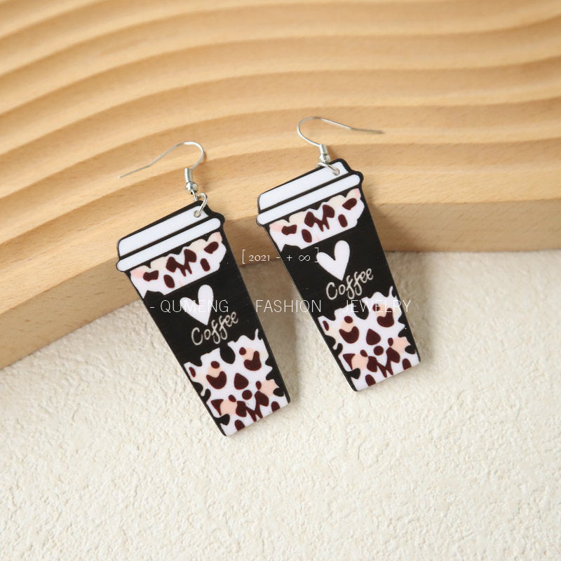 Wholesale Coee Acrylic Earrings