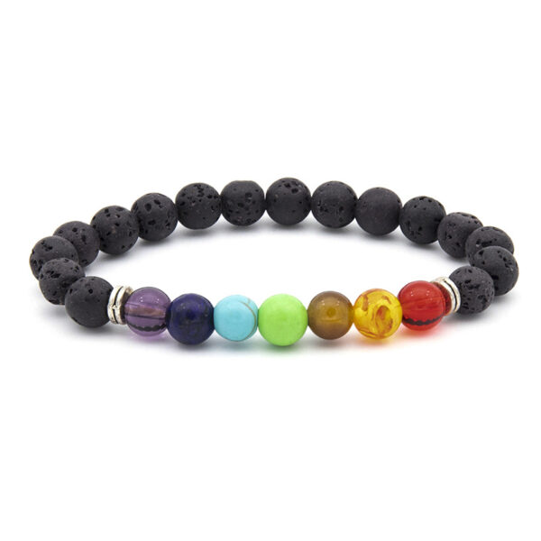 Wholesale Handmade Beaded Men's Volcanic Stone Bracelet