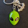 Wholesale Green Alien Spaceship Rocket Alloy Keychains