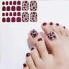 Wholesale Plastic Leopard Print Toenail Stickers
