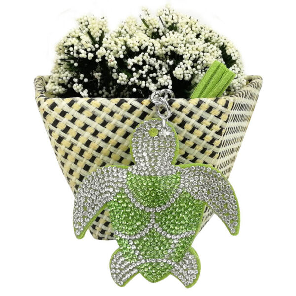 Wholesale Diamond Studded Turtle Metal Keychains