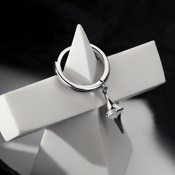 Wholesale Stars Single Only Mens Copper Earrings